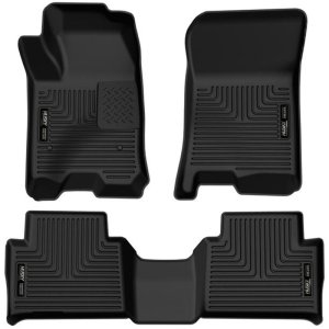 Chevrolet Colorado Floor Liners - Front & 2nd Seat - Husky Liners - WeatherBeater Series - Black - 2023+